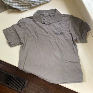 ESSENTIALS FOG grey polo great condition size small